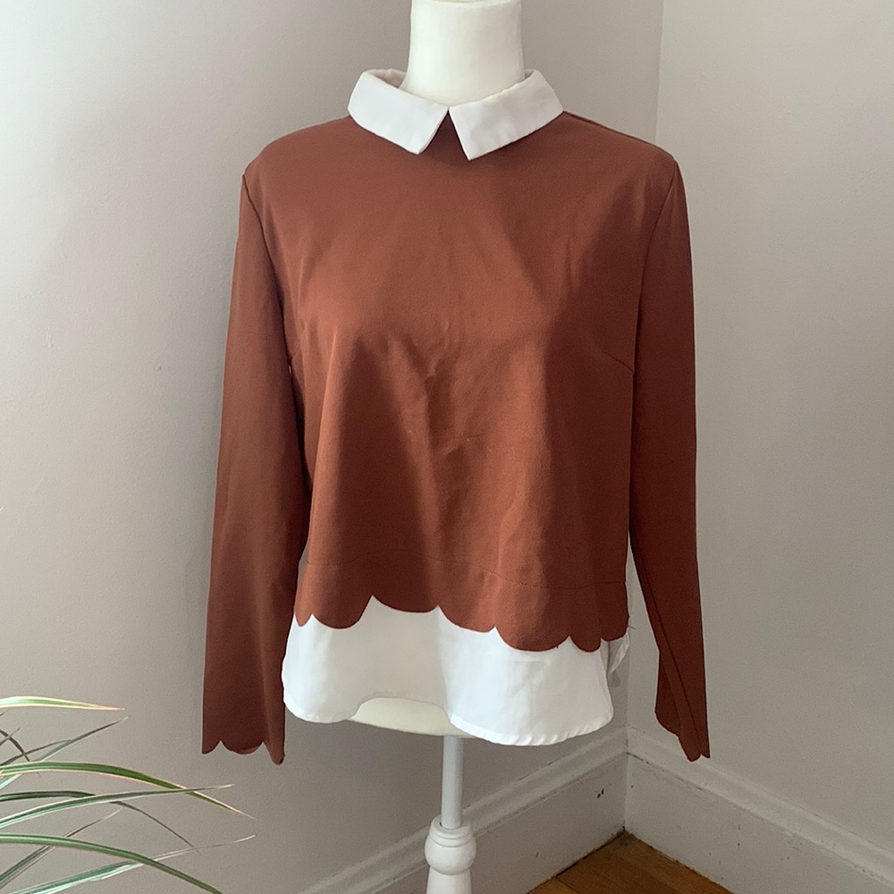 Colored multilayer blouse
